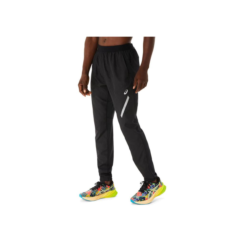Asics Solid Color Printed Mid Waist Long Pants Casual Pants Men bottoms Black 2011C754-001