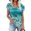 Camicette 2023 Estate Manica Corta T-Shirt da Spiaggia Moda Donna Streetwear Stampa T-shirt Girocollo T-shirt Ampia Abbigliamento Elegante 25702