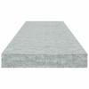 Vidaxl Półki Ścienne, 4 Szt., Szarość Betonu, 80 X 23,5 X 3,8 Cm, Mdf