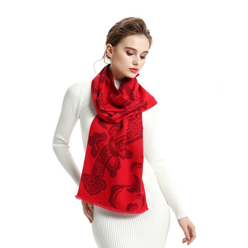 Aisi Yalan Chinese Red Modal Scarf