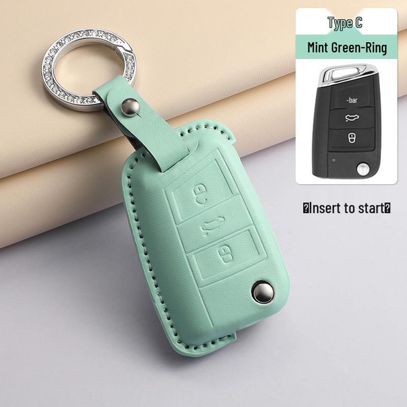 

Volkswagen Key Cover for Lavida, Lamando, Bora, Tiguan, Sagitar, Polo, Magotan, Passat, Tayron (Blue Texture)