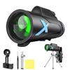 12x50 HD ZOOM Telescópio Monocular Poderoso Binóculos Portáteis Telescópio de Longo Alcance Caça Camping Com Tripé Clipe de Telefone