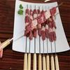 10 Pcs Stainless Steel BBQ Skewers with Wooden Handles - Heavy-Duty Reusable Metal Shish Kebab Skewers, Ideal for Outdoor Grilling, Camping, and