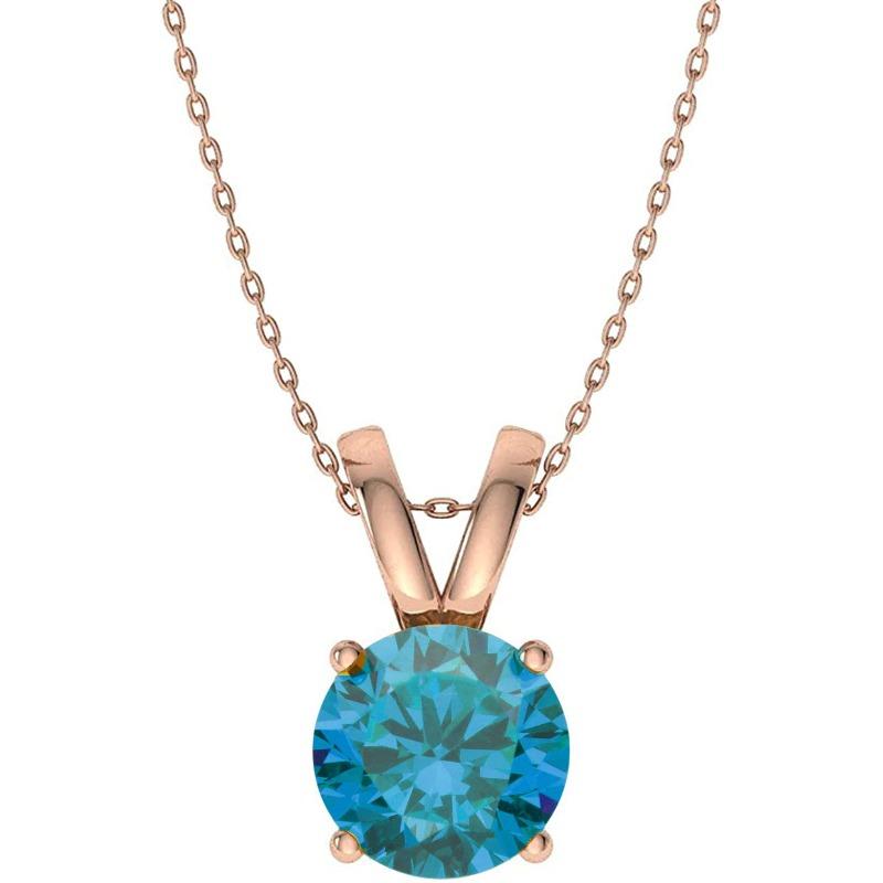 S925 Sterling Silver December Birthstone 12 Color Birthstone Necklace Women'S Pendant