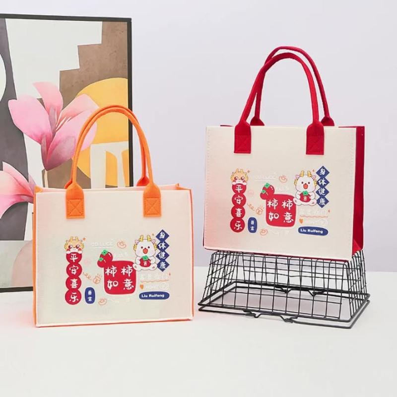 Halloweenowa Dyniowa Koszyczek Miękki Filc Trwały Worek na Słodycze