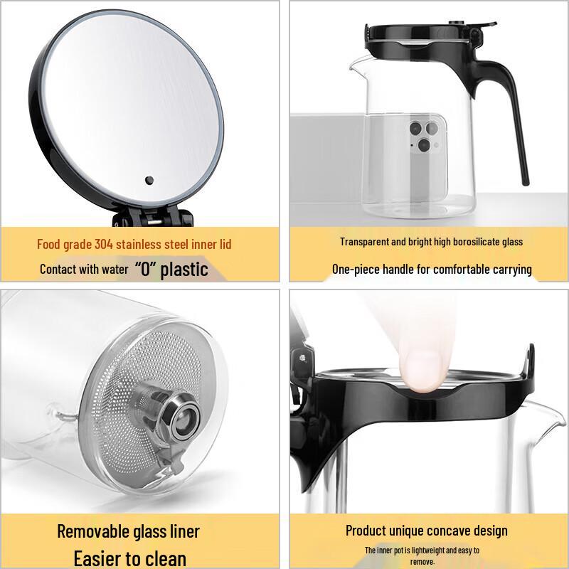 Shangming Glass Inner Tea Infuser Pot Set