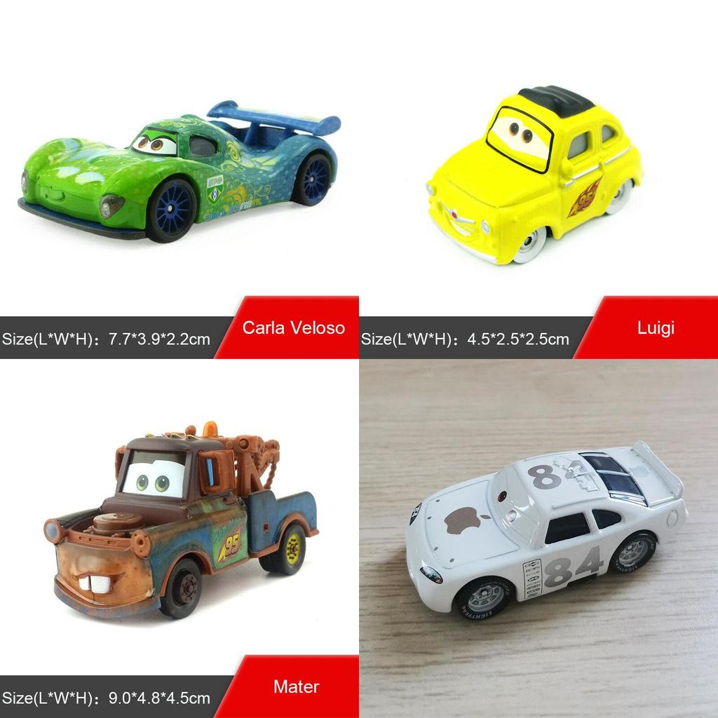 Adorabili Figure Pixar Cars Mini Action Figure in PVC Modello Giocattolo Bambole Per Bambini