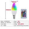 E27/E14 LED-Kerzenglühbirne, bunte RGB-Innenbirne mit Lichtregler, dimmbare Lampe für Zuhause