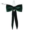Christmas Garland Hanging Ornaments Velvet Bow Decoration, Soft Plush Xmas Tree Nordic Style Holiday Ornament for DIY Wall, Mirror, Wreath,