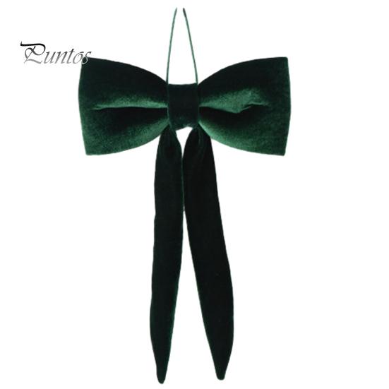 Christmas Garland Hanging Ornaments Velvet Bow Decoration, Soft Plush Xmas Tree Nordic Style Holiday Ornament for DIY Wall, Mirror, Wreath,