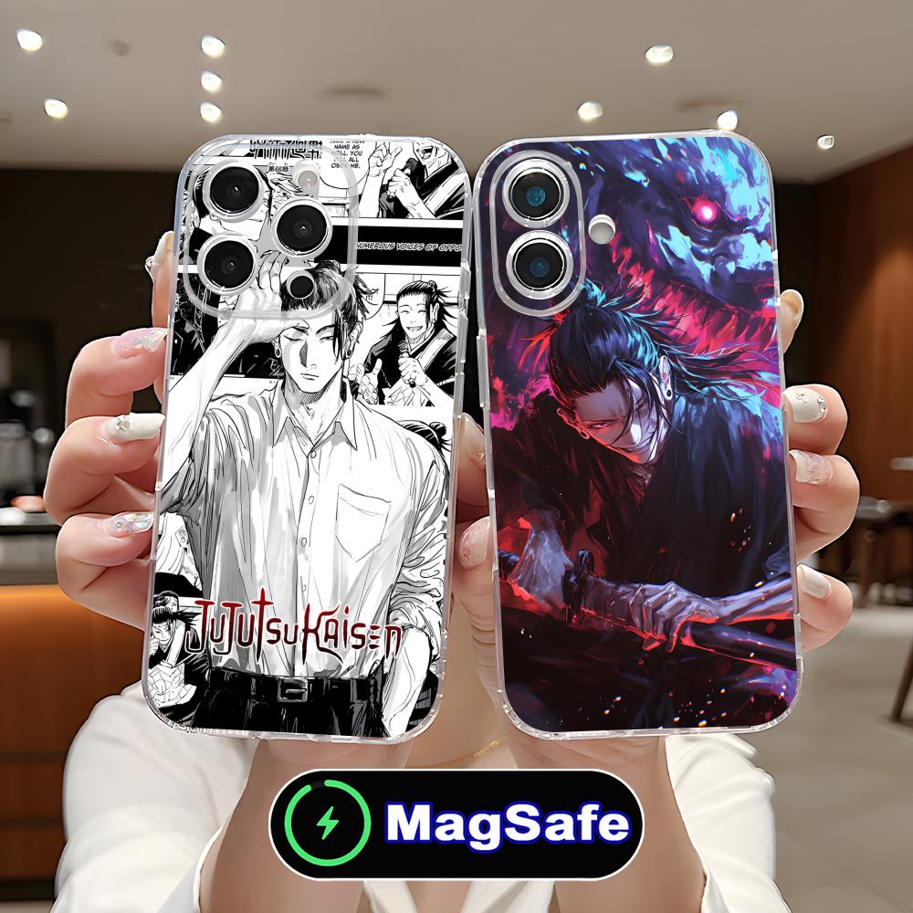 Jujutsu Kaisen Geto Suguru Phone Case for iPhone 17 16 15 14 13 12 11 Air Pro Max Plus Mini Magsafe Clear Colorful Cover Pretty