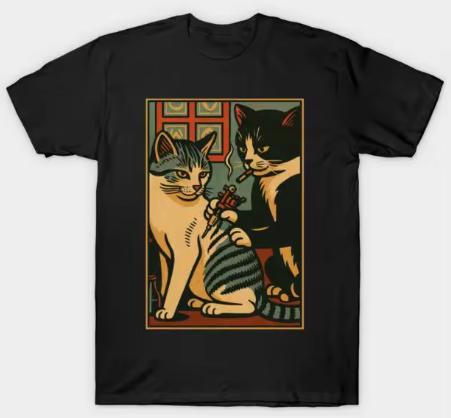T-shirt Stampata in Puro Cotone con Nuovo Design Estivo, Adatta Sia per Uomini che per Donne, Versatile, Traspirante e Comoda