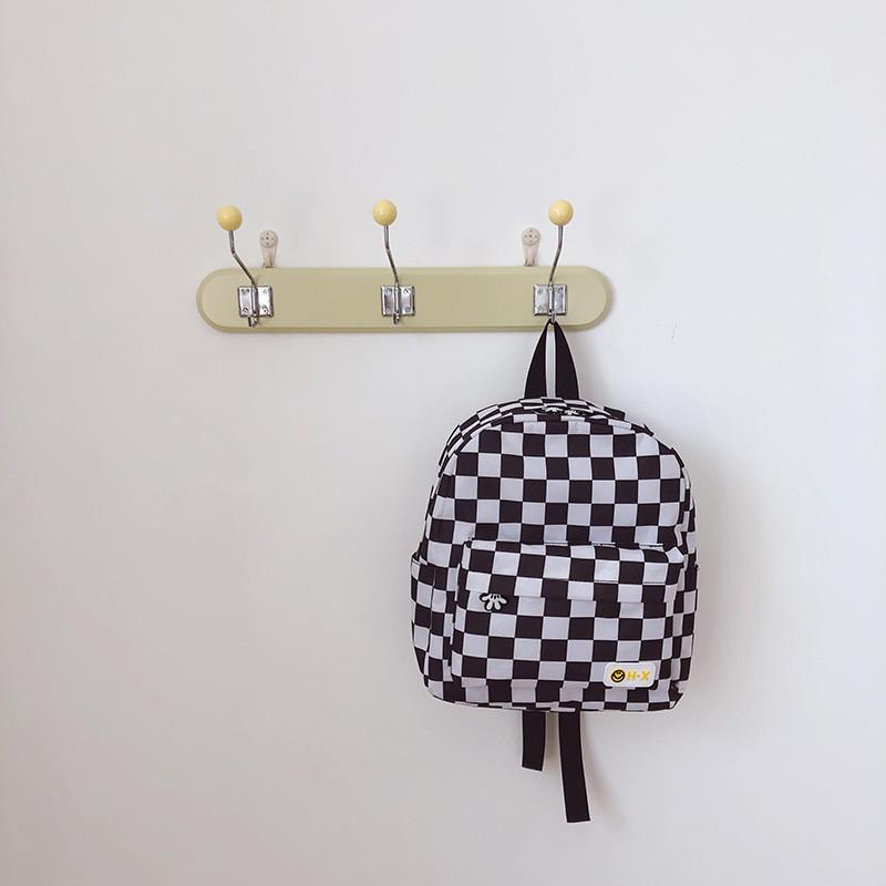 Adorable 2022 Trendy Plaid Children's Backpack For Kindergarten Boys And Girls
