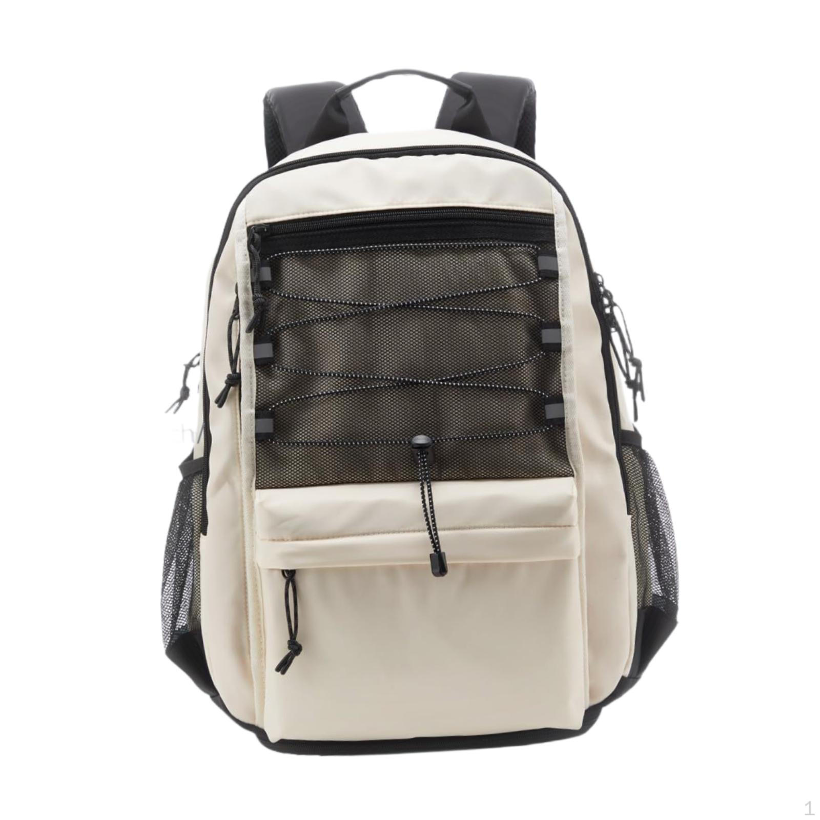 

Теннисный рюкзак Легкий с крючком для забора Рюкзак Бадминтонная ракетка для кемпинга бежевый