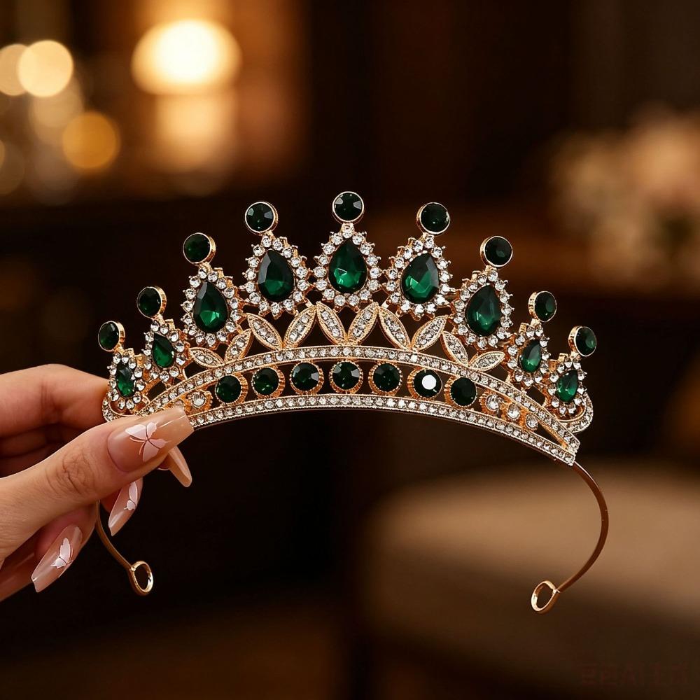 Multi-Color Children Princess Crowns Fashionable Rhinestone Tiaras for Girls
