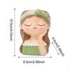 Girl Flower Pot Planter Creative Ornament Home Decoration Plant Container Resin for