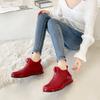 Short-tube Rain Boots for Women, Fashionable Outdoor Waterproof Rain Boots, Flat-soled Slimming Height-increasing Shoes, Rubber Shoes