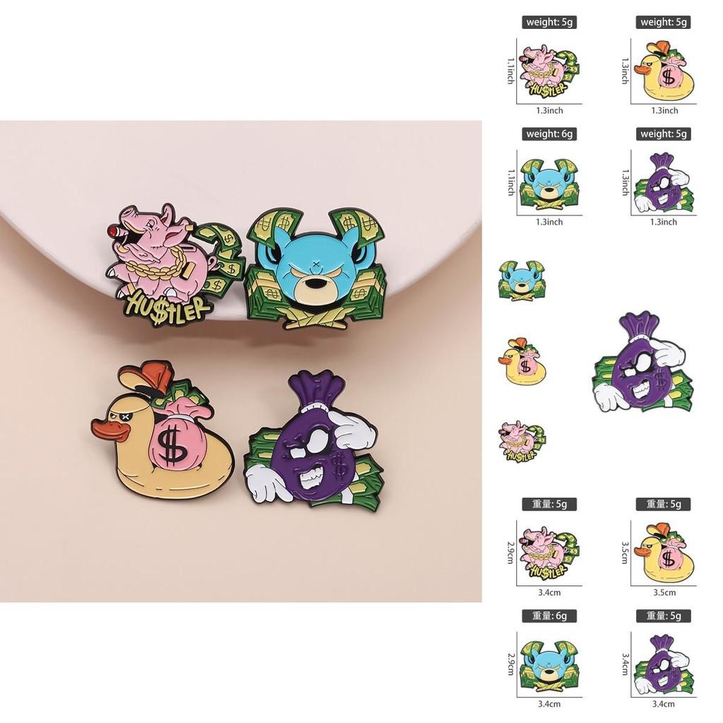 Colorful Cartoon Character Brooch For Fashionable Style And Unique Accessories For All