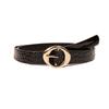 Casual Chic Womens Belt With Geometric Pattern And Metal Pin Buckle For Daily Use