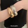 Irregular smooth metal bracelet, simple bracelet, exaggerated jewelry.