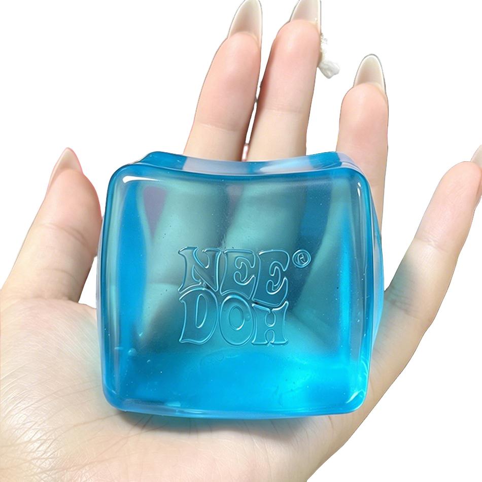 Needoh Nice Cube Sensory Stress Reliever Fidget Tool For Anxiety & Focus Desk Sensory Cube For Adults Holiday Gift