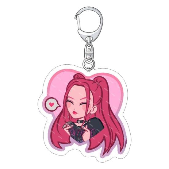 Witch Hunter Keychain Holder Acrylic Anime Fans Gift Bag Hanging Pendant Ornamental Decoration Bag Accessory