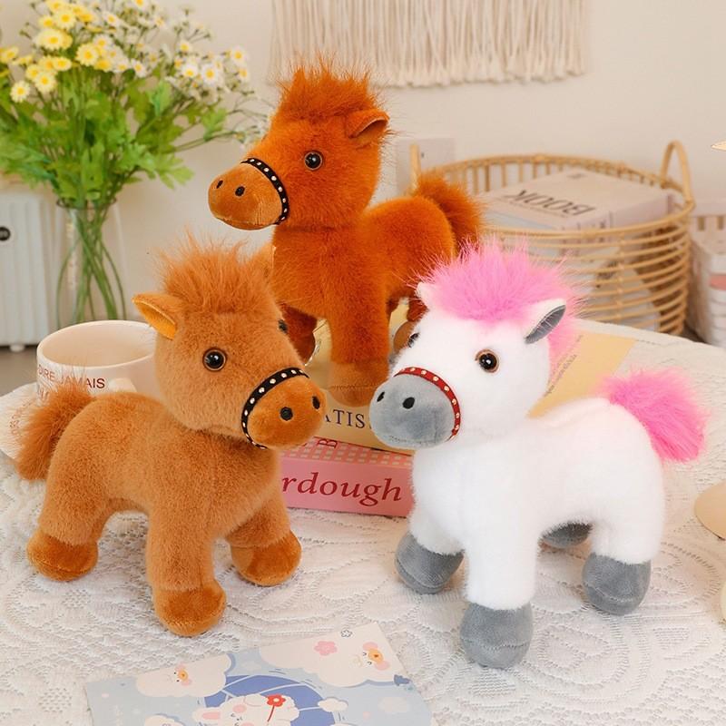 Year Of The Horse Plush Toy With Rotatable Head For Chinese New Year Gifts