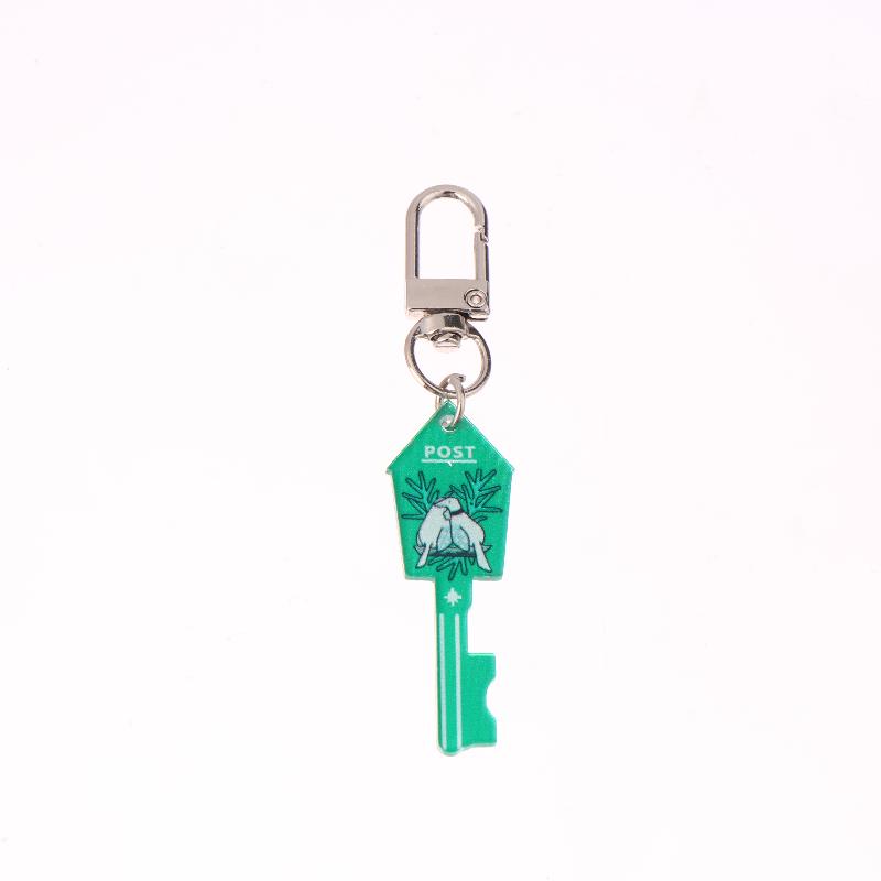 Harajuku Style Forest Animal Keychain Ins Trendy Acrylic Keyring Creative Key Holder Bag Pendant Couple Gifts