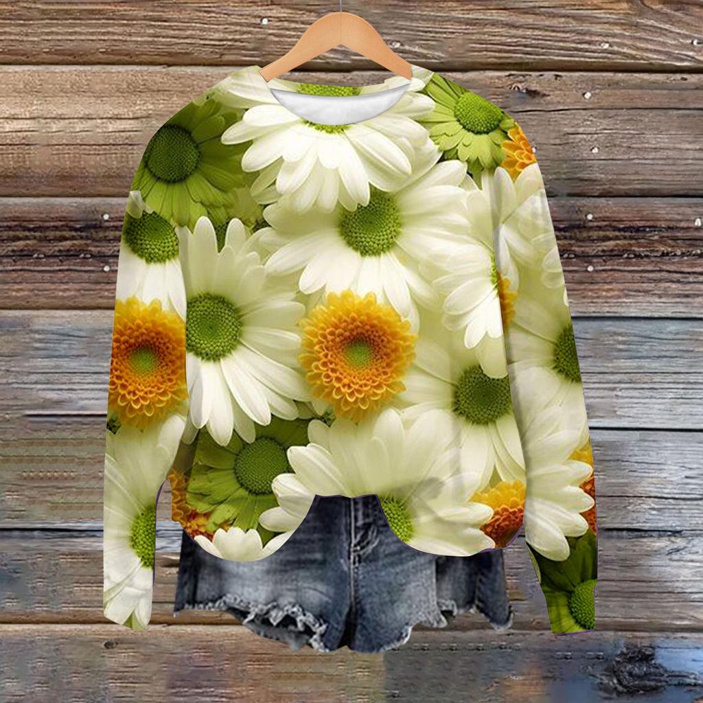 Dame Vår Høst Og Sommer Genser med Åpning foran Boyfriend Sweatshirts Dame Grafiske Sweatshirts Dame Hettegenser Topper Dame