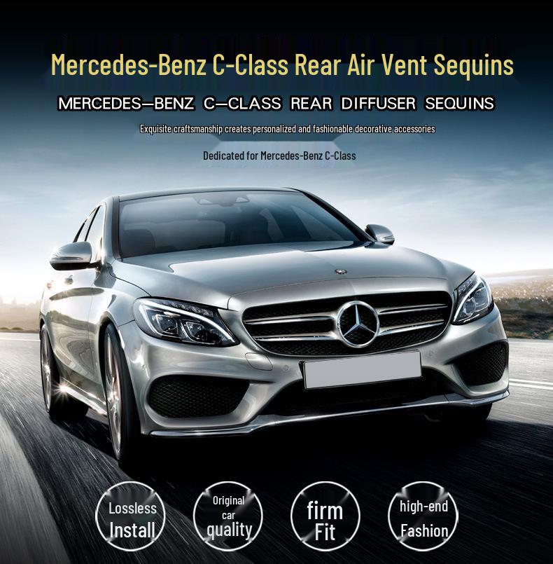 Mercedes-Benz Dekorativer Aufkleber für die hintere Lüftungsöffnung für die neue C-Klasse, GLC, E-Klasse