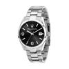 Attrazione Acciaio Inossidabile Quadrante Nero Quarzo R8853151007 Orologio da Uomo