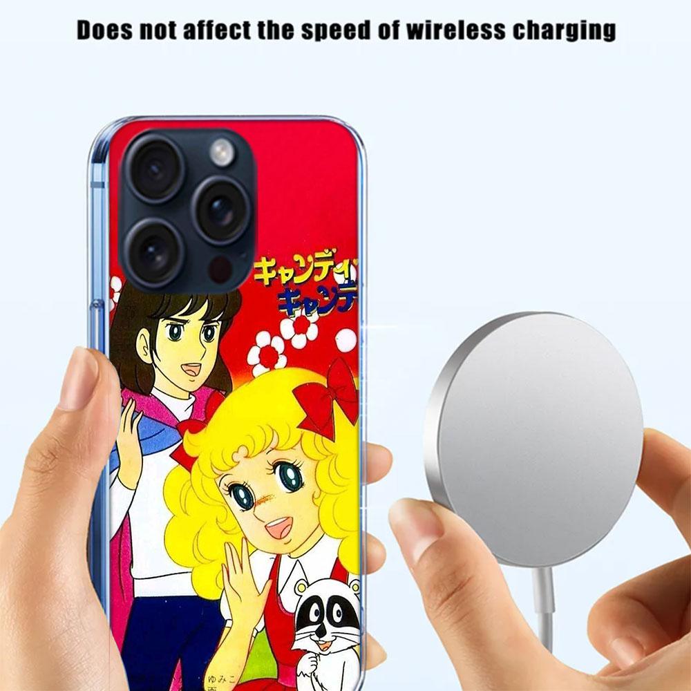 Anime Candy Candy Capa Phone Case For Iphone 17 Air 16 Pro Max 15 12 Pro 14 Plus 17E 16E 11 13 Mini Cover Cases Fundas Cell Clea