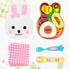 Rabbit Shape Lunch Box Pudding Toy Simulation Model Play House Toys Food Feeding Toy  Kids Toy