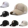 R Embroidery Letter Baseball Cap Adjustable Breathable Outdoors Protection Sun