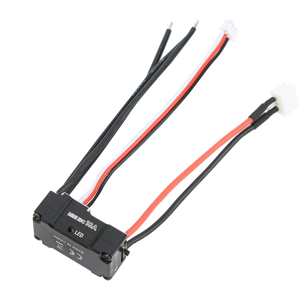 High Torque Brushless Motor 18A ESC Kit for 124, 128, 132 RC Mini-Z Cars (Black, 2500KV)