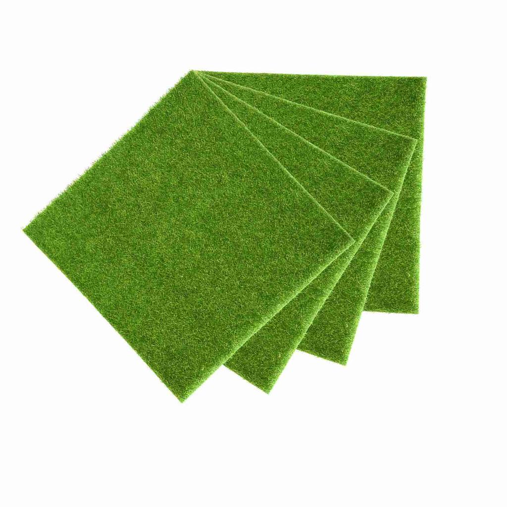 Artificial Turf Lawn Grass Plants For Miniature Dollhouse Landscaping Decoration(30 x 30cm)