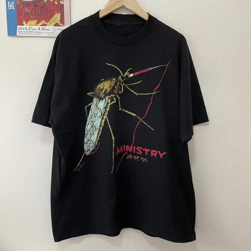 New! Ministry Band Just One Fix Shirt Unisex Albums S to 5XL MQ029 Unisex T-Shirt XXXL