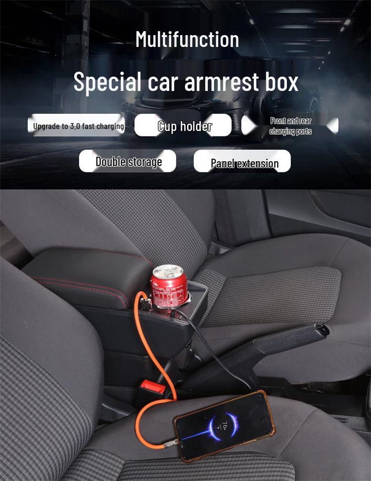 Universal Car Central Armrest Storage Box