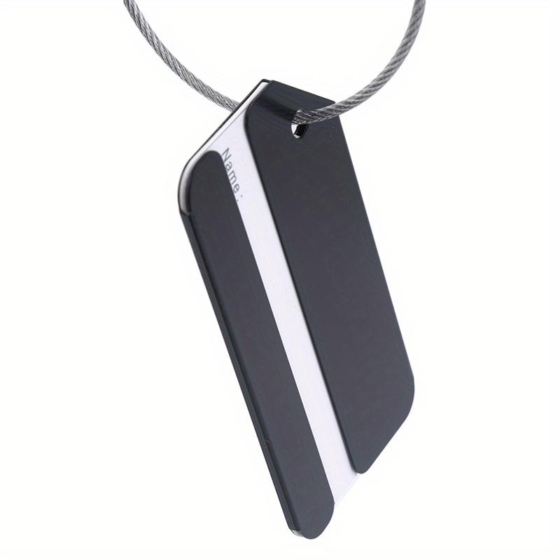 Luggage Tags Aluminium Alloy Suitcase Tag Travel Labels with Steel Loop Luggage Tags for Suitcases Travel Accessories
