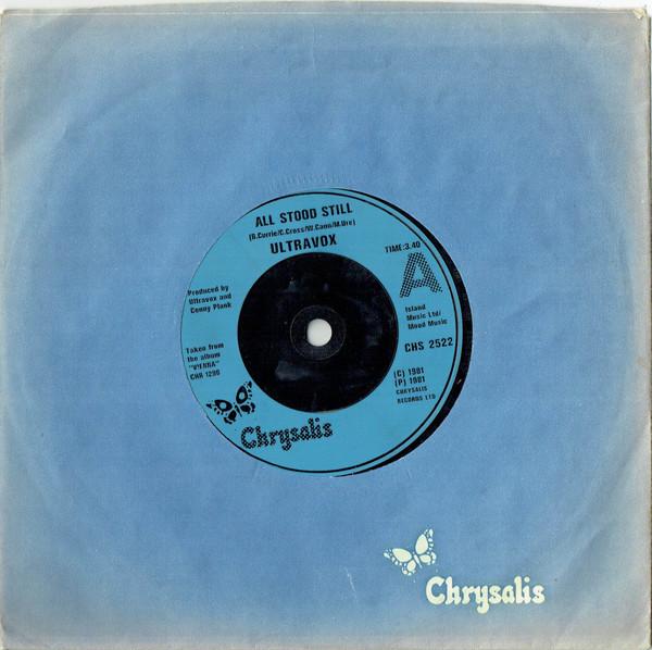 

7inch Record ULTRAVOX - All Stood Still CHS2522 Chrysalis 1981 UK Pop Used