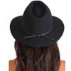 Used Brixton Black Wool Fedora Hat Centerfold Hat S