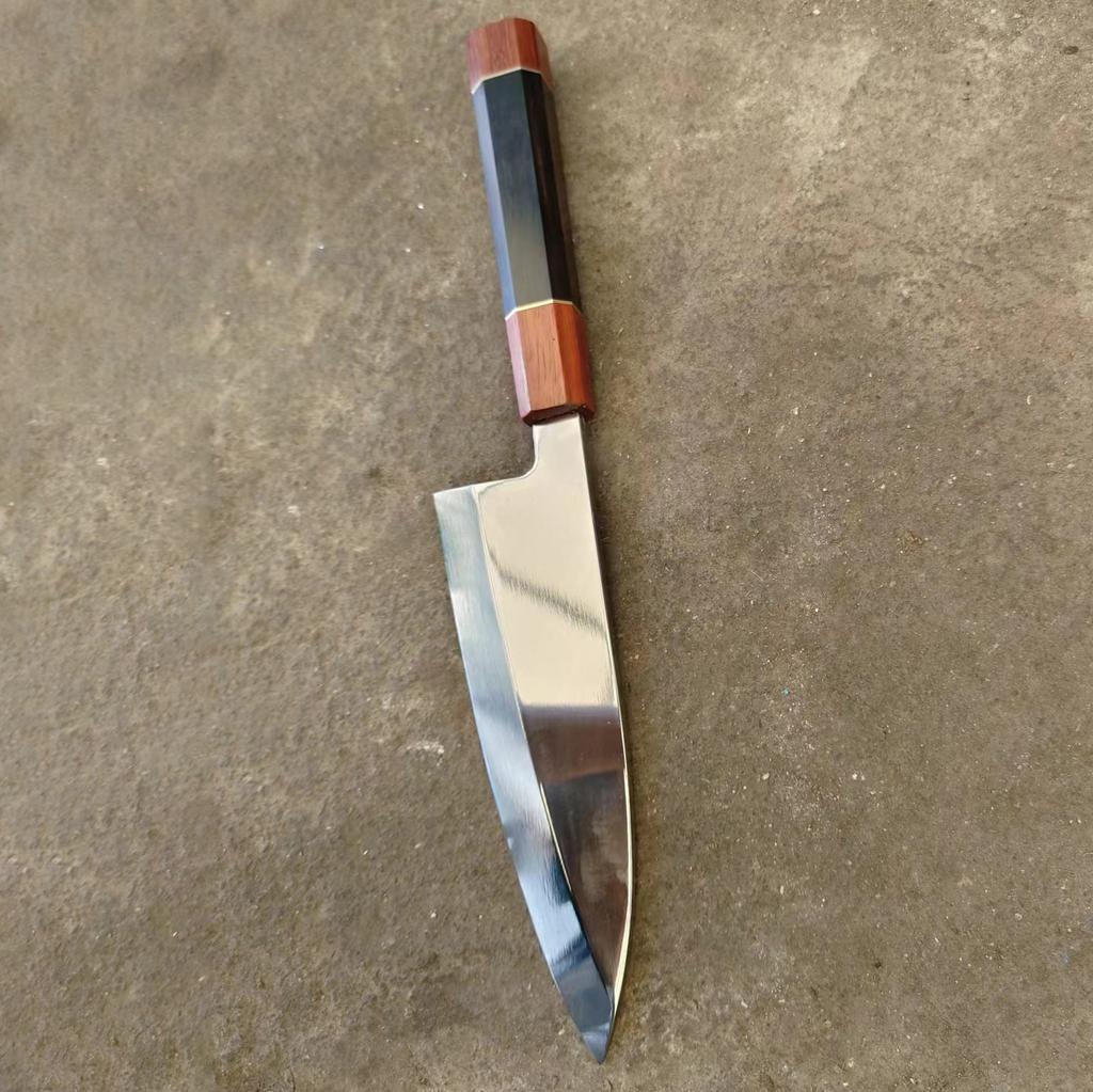 8.3 Inch Deba Knife Single-edged Blade VG10 Steel Chef Slicing Sushi Cleaver Sashimi Chopper Handmade Kitchen Knife Wood Handle