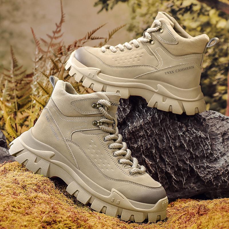 Fashion CYYTL Mens Boots Ankle Cowboy Combat Winter Tactical Motorcycle Leather Chelsea Casual Shoes Work Outdoor Hiking Designer Luxury