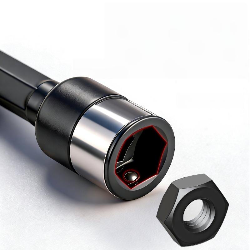 2/4 Stück Metall Schlagschrauber Steckschlüssel Adapter Bohrmaschinen Umwandler Schnellwechsel-Stecknuss 8mm Sechskant Ratsche Hülse