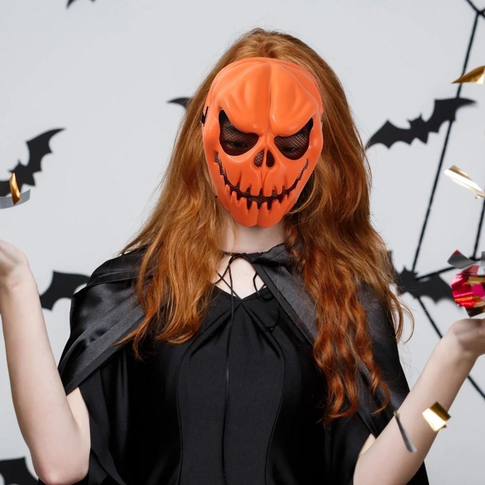 Creativity Halloween Pumpkin Mask Realistic Full Face Mask Scary Party Mask Carnival Party