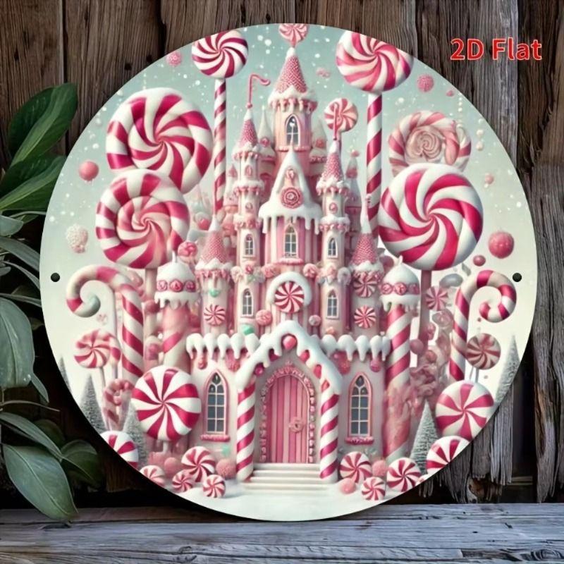 Flat 2D Metal Sign Board Hanging Decorative Wall Art 20x20cm