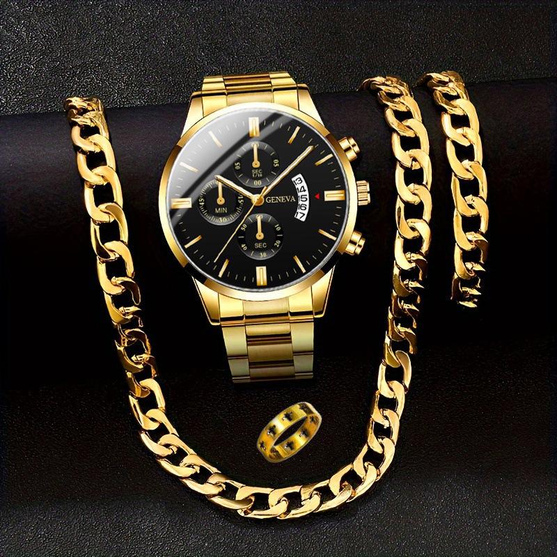 4-Piece Set Men S Watch Fashion Business Men S Watch