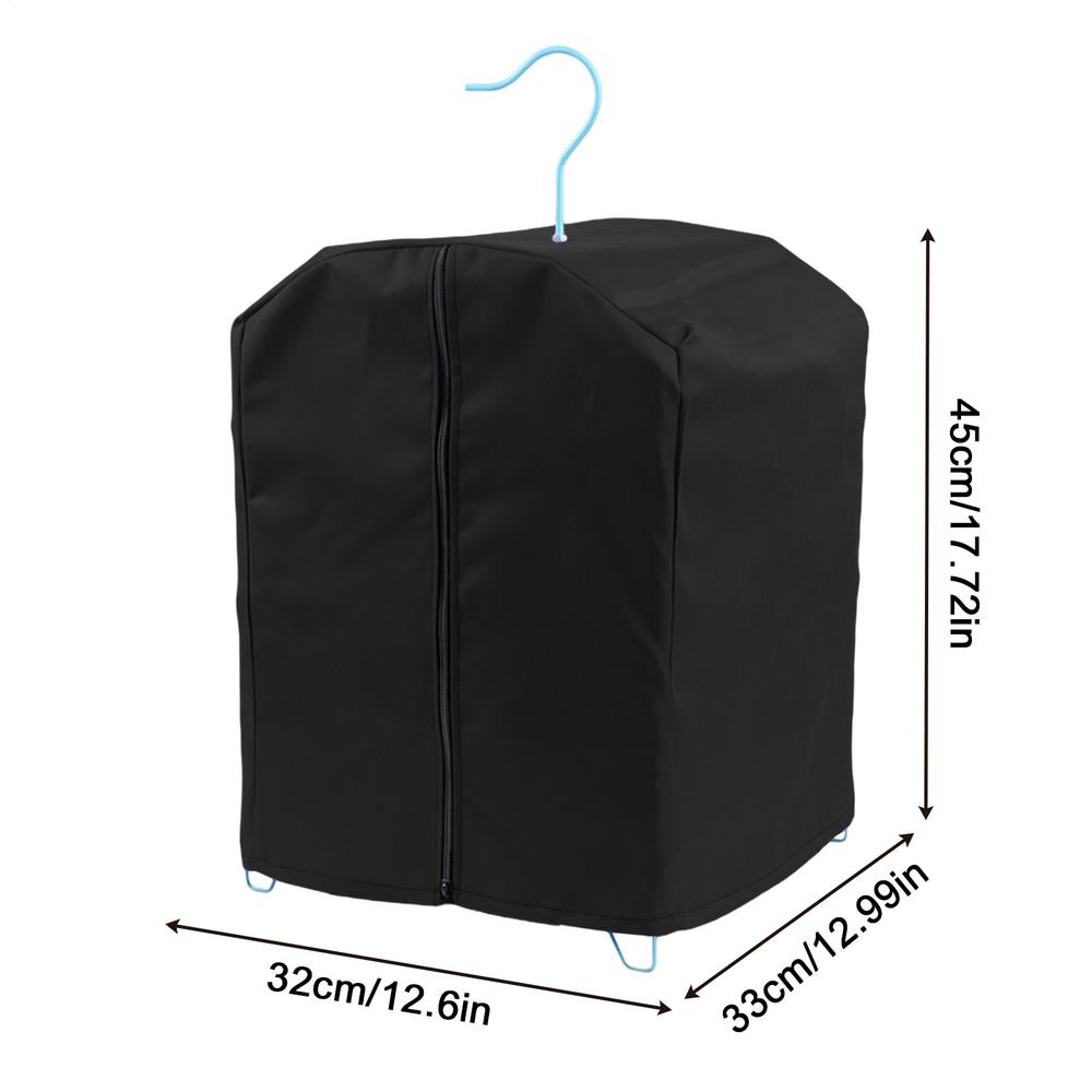 

Parakeet Cage Cover Breathable Windproof Zippered Warm Cover Parrot Cage Protection Enclosure For Lovebirds Budgies Bunny Macaw чорний