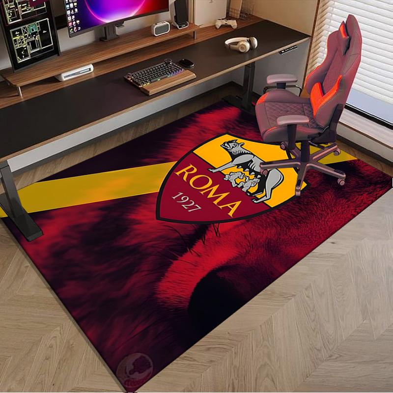 Rome Football club Printed Area Rug for Office, Chair Rug, Decorative Carpet Floor Mat, Large Size Fan gifts Christmas gifts