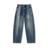 Autumn and Winter New Japanese Straight Jeans Men's Pendant Feeling Large Size Dad Trousers